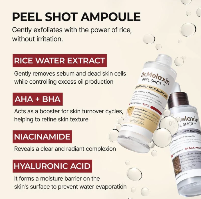 Vera noire Dr Melaxin moolinse peel shot 2pcs